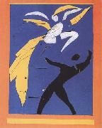 Dancer Study for the Backdrop of the Ballet 'Strange Farandole' (mk35) Henri Matisse